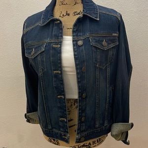 NWT Eddie Bauer denim jacket.  Dark indigo